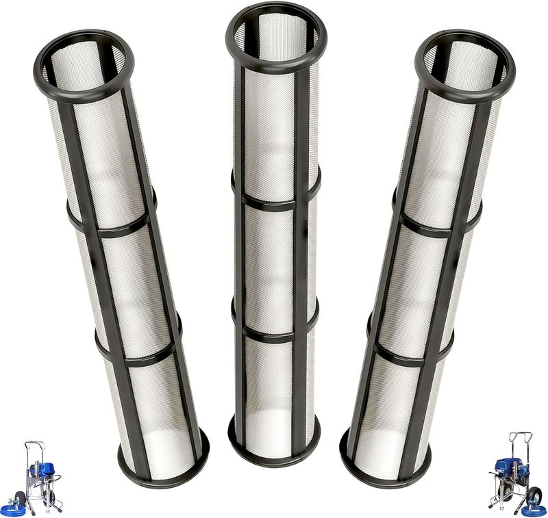 KUEDPEZ 244067 Manifold Filter, Fit for Graco 695 795 3900 1095 1595 5900 7900 Airless Paint Sprayer, Replace #244-067, 60 Mesh (3 Pack) - Image 1